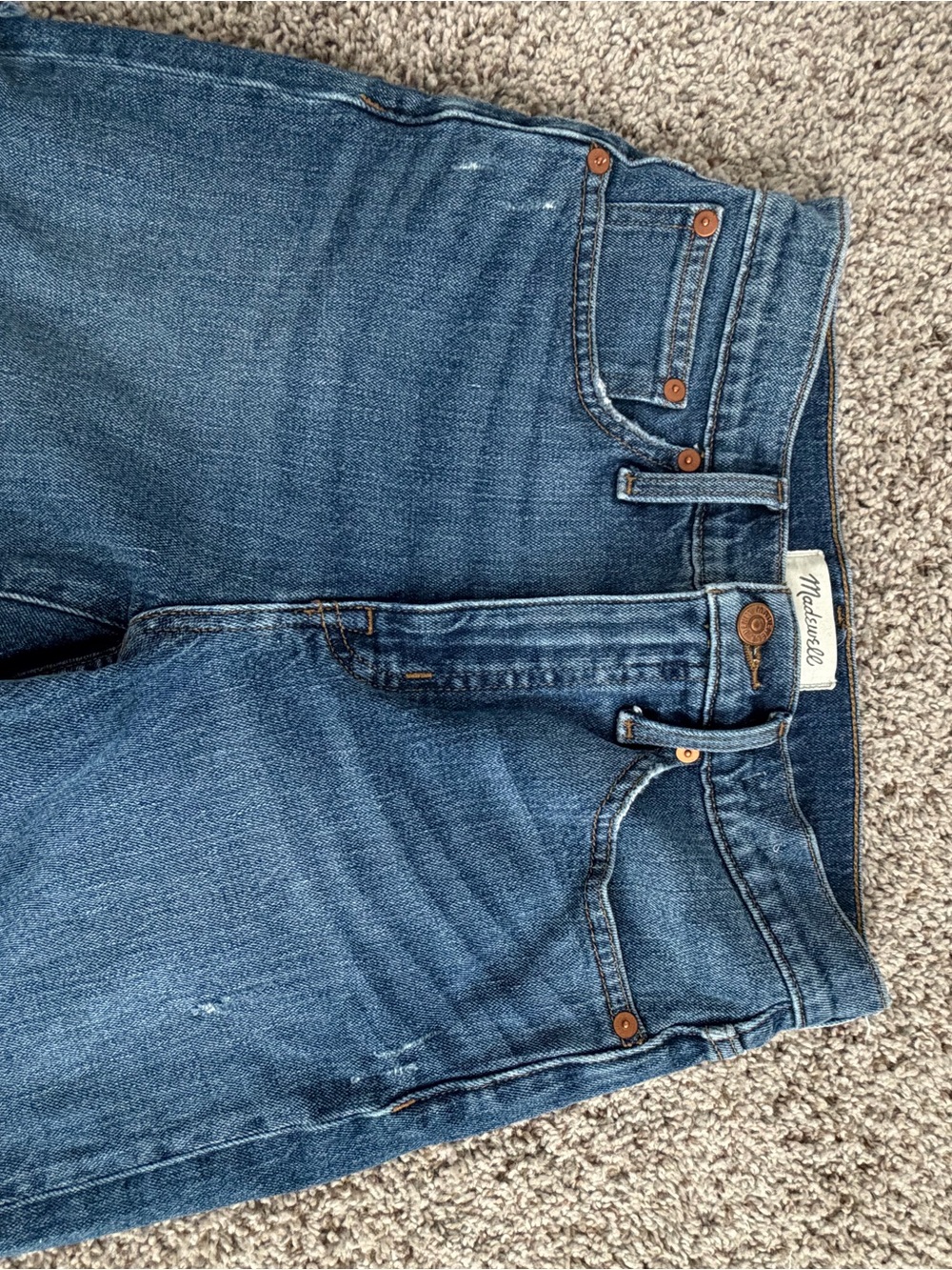 Madewell High-Rise Dark Blue Denim Jeans